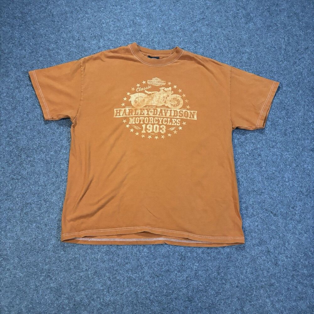 Harley-Davidson Shirt Mens XL Thunder Town Classic Motorcycles Graphic Tee